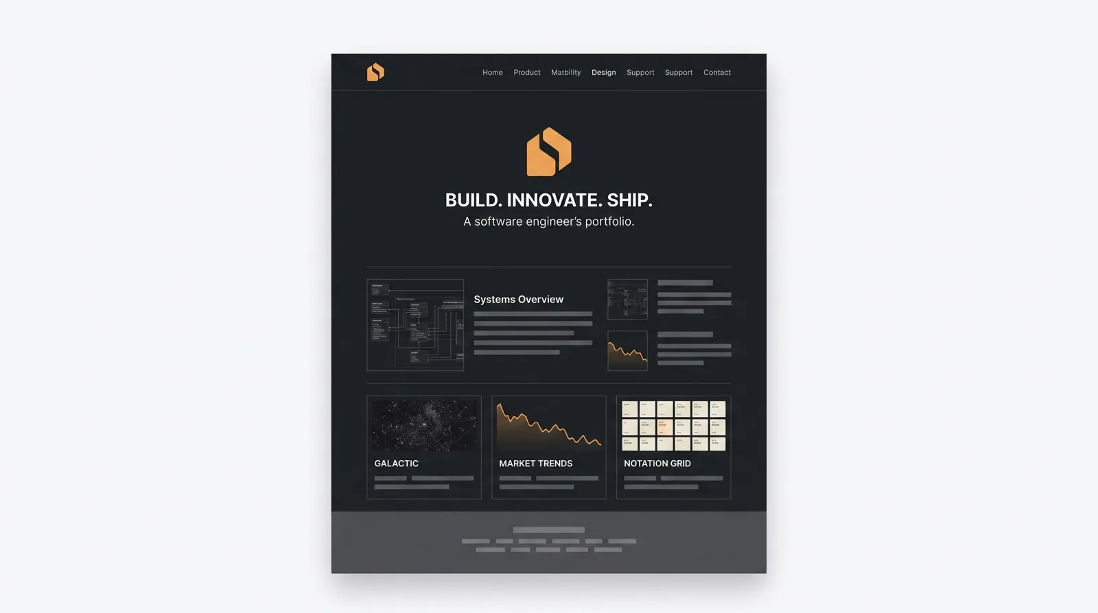 A gray wireframe filling in to become a finished rendered web page